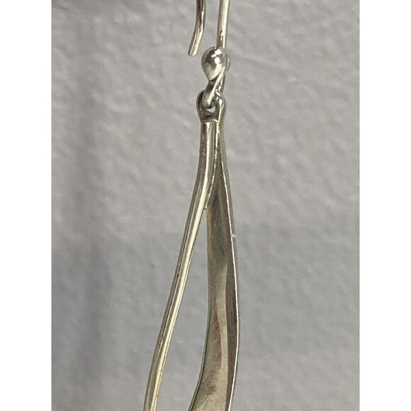 VTG Signed HOB Mexico Sterling 925 Long Abstract Dangle Southwestern Earrings - Picture 5 of 11
